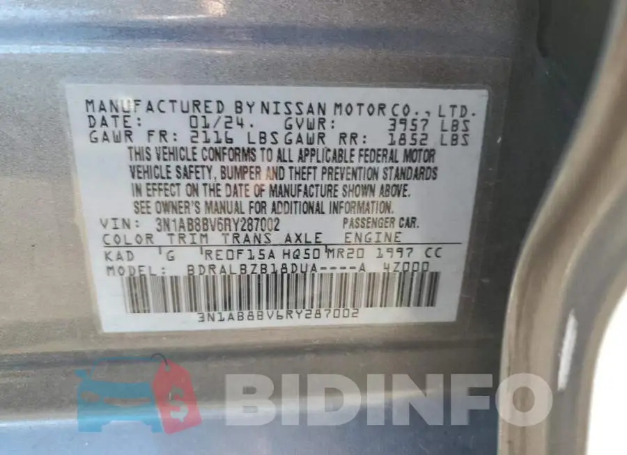 3N1AB8BV6RY287002 Photo# 12