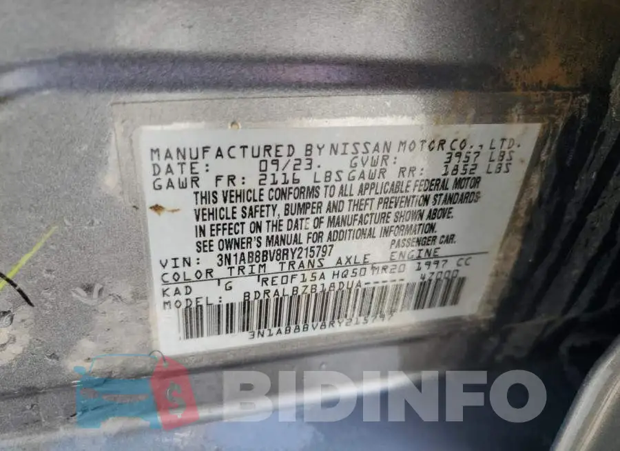 3N1AB8BV8RY215797 Photo# 12