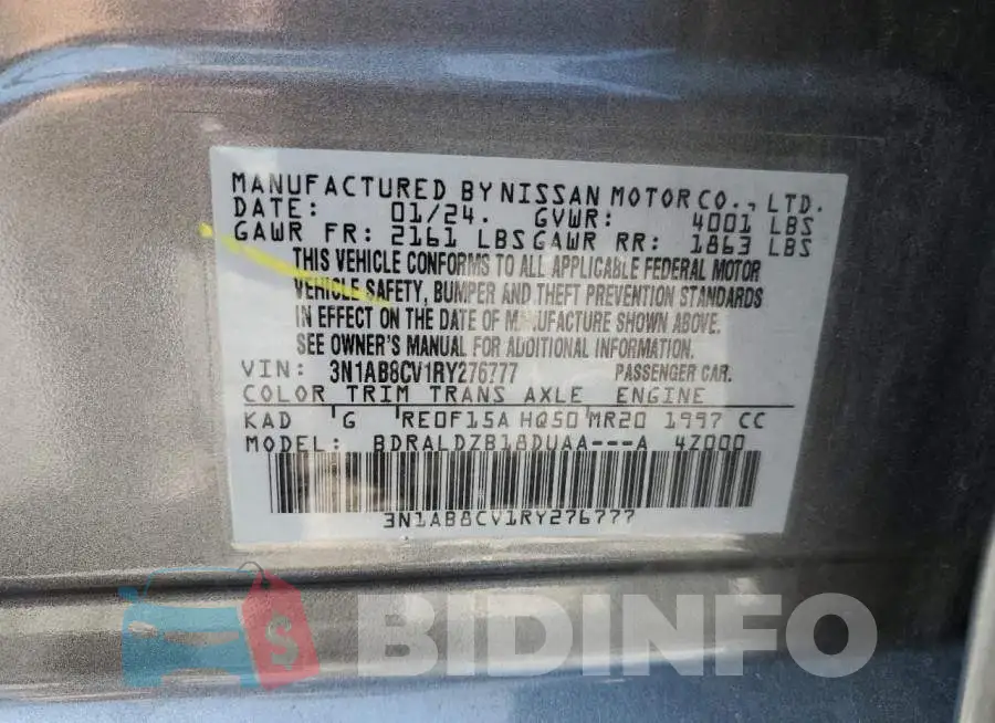 3N1AB8CV1RY276777 Photo# 12