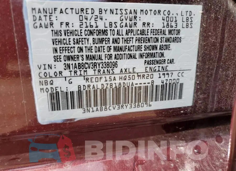 3N1AB8CV3RY338096 Photo# 12