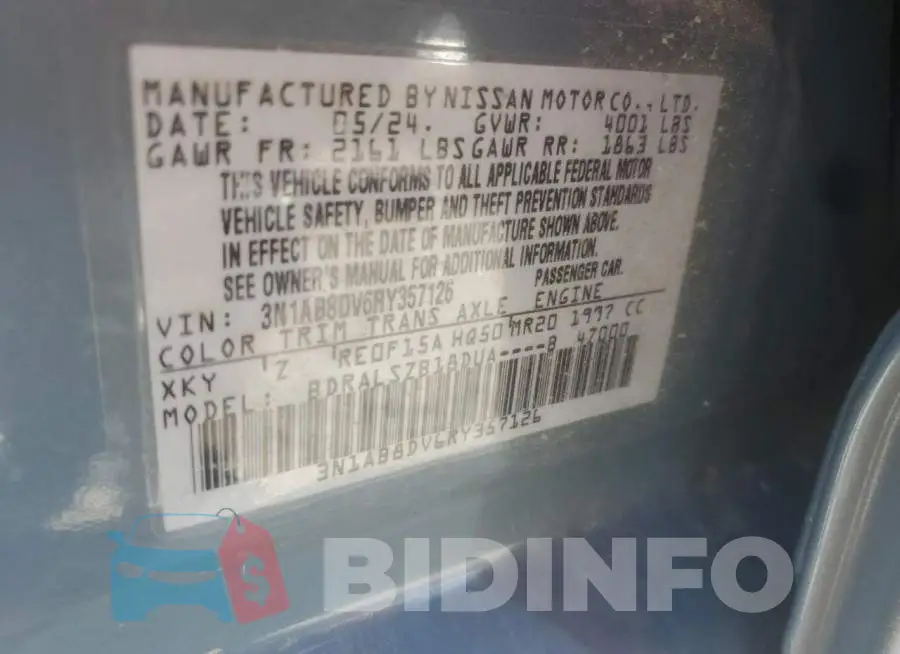 3N1AB8DV6RY357126 Photo# 12