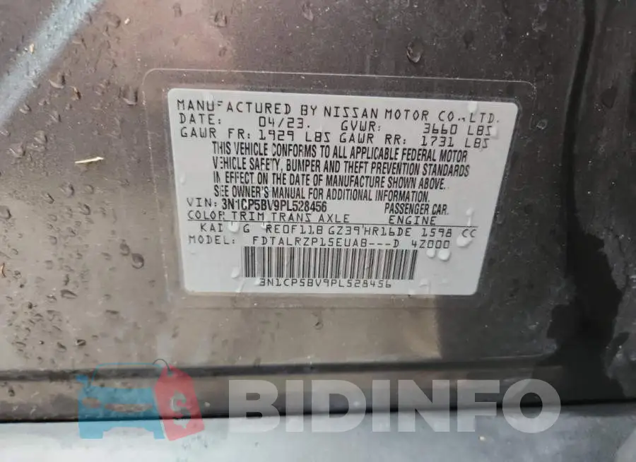 3N1CP5BV9PL528456 Photo# 14