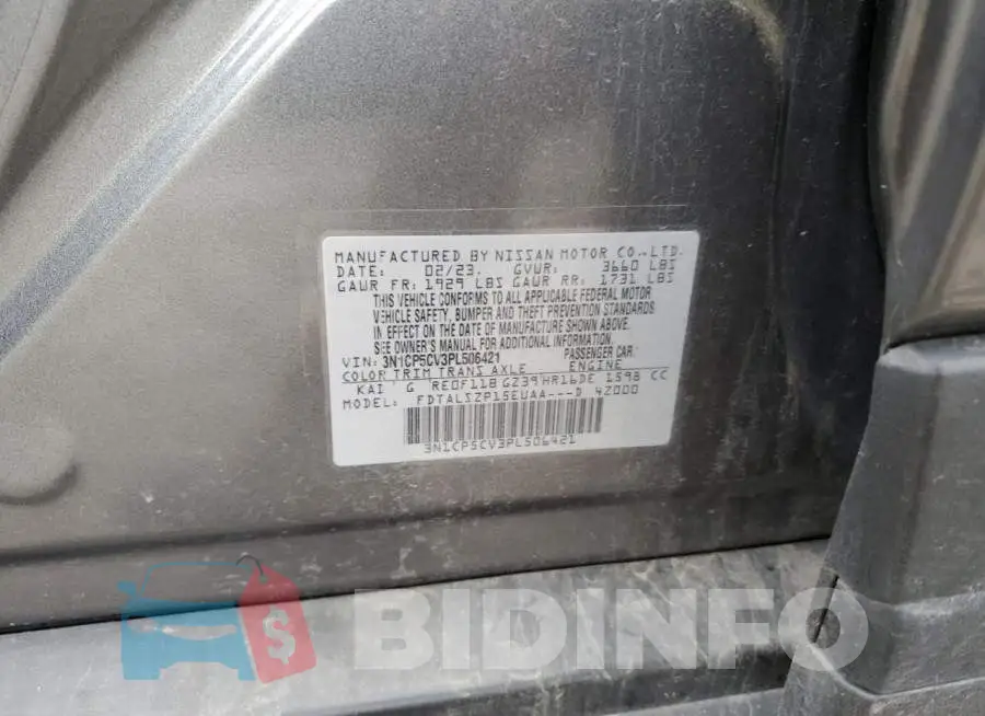 3N1CP5CV3PL506421 Photo# 13