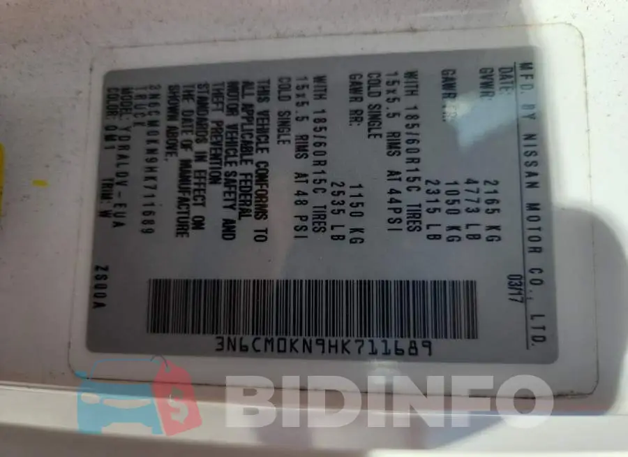 3N6CM0KN9HK711689 Photo# 13
