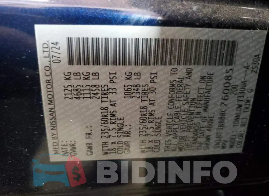 5N1BT3BB8RC760085 Photo# 14