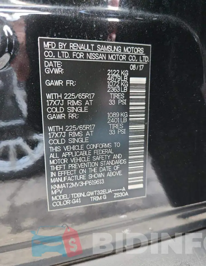KNMAT2MV3HP619613 Photo# 12