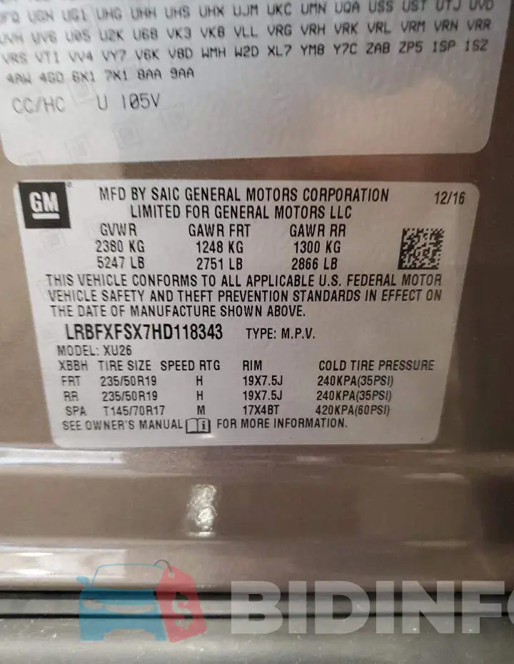 LRBFXFSX7HD118343 Photo# 13