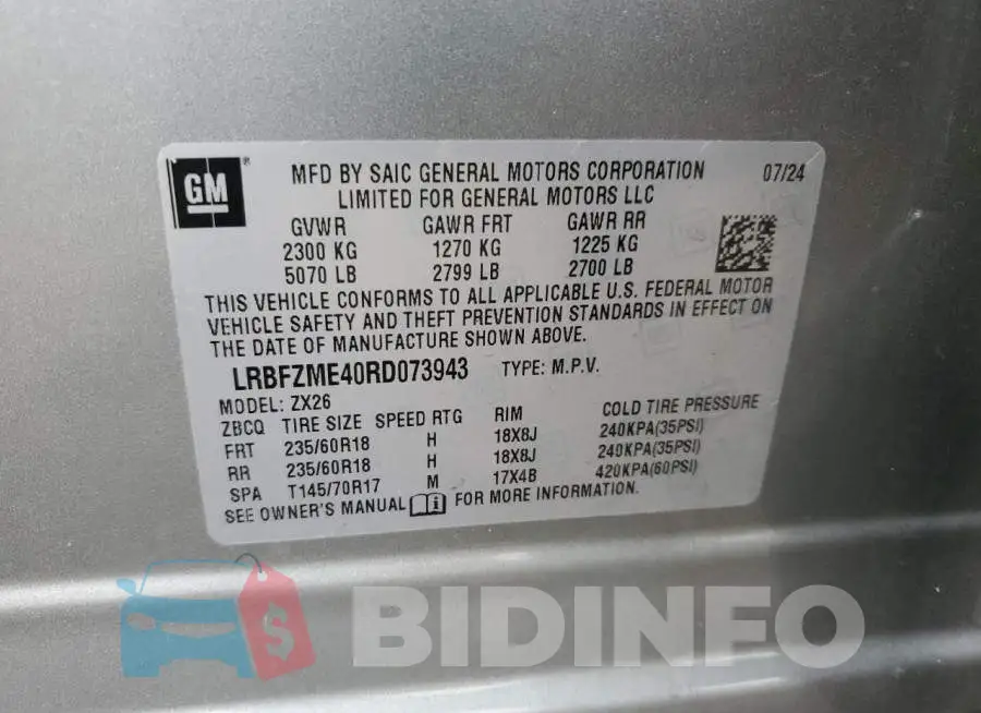 LRBFZME40RD073943 Photo# 14