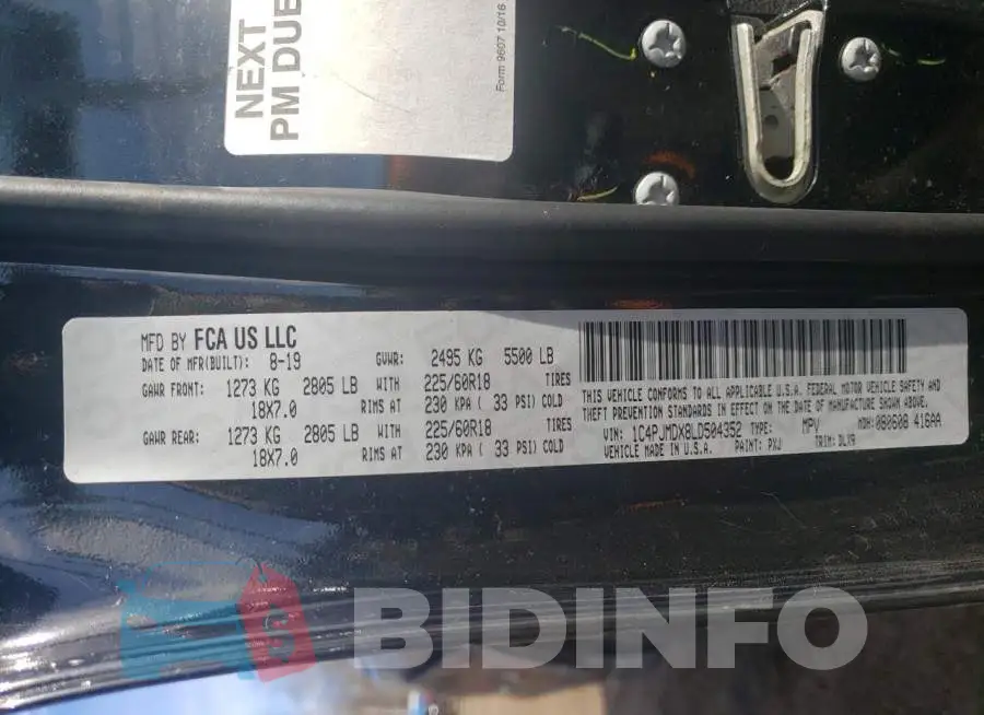 1C4PJMDX8LD504352 Photo# 12