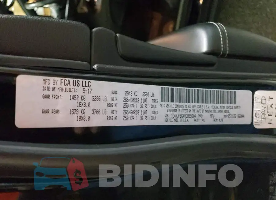 1C4RJFBG4HC899604 Photo# 13