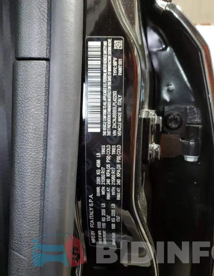 ZACNJBBB5LPL42293 Photo# 14