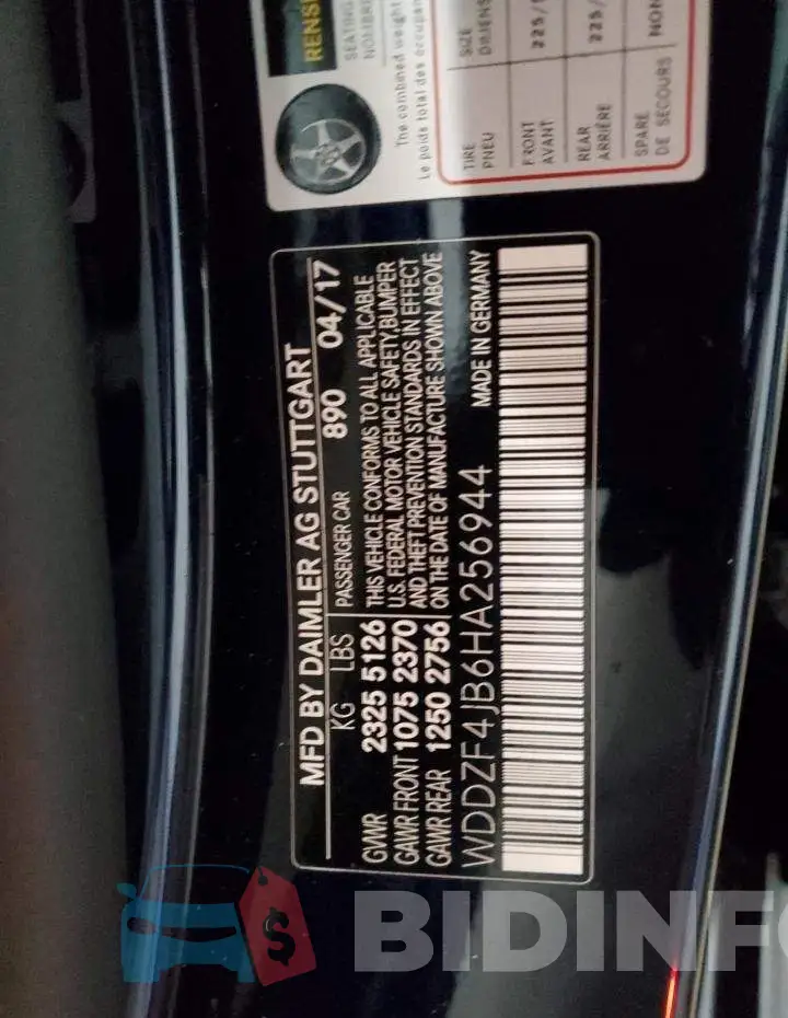 WDDZF4JB6HA256944 Photo# 13