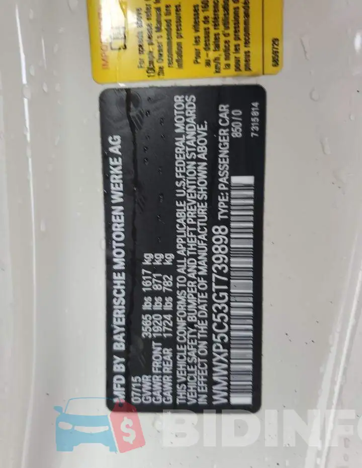 WMWXP5C53GT739898 Photo# 12