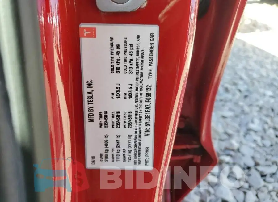 5YJ3E1EA7JF058132 Photo# 12