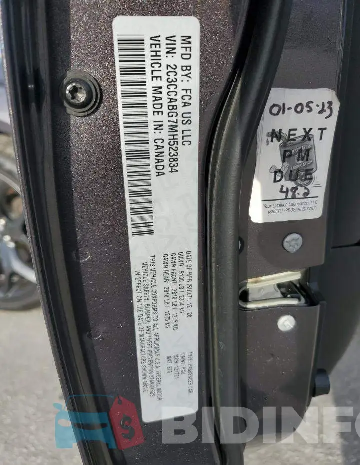 2C3CCABG7MH523834 Photo# 12