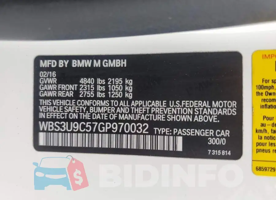 WBS3U9C57GP970032 Photo# 13
