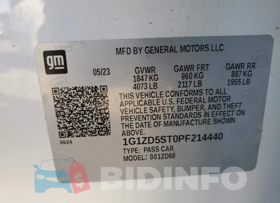 1G1ZD5ST0PF214440 Photo# 13