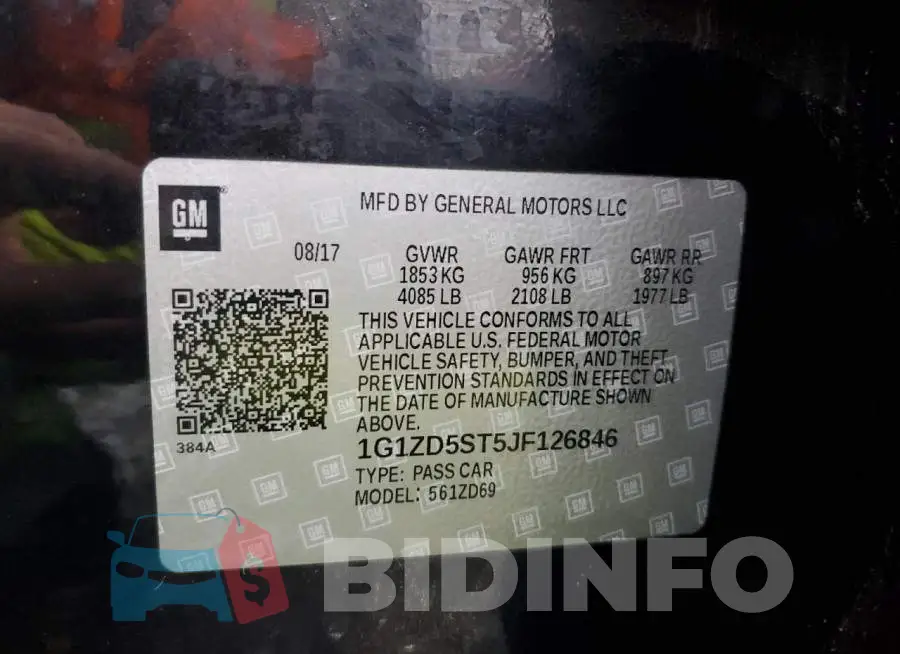 1G1ZD5ST5JF126846 Photo# 13