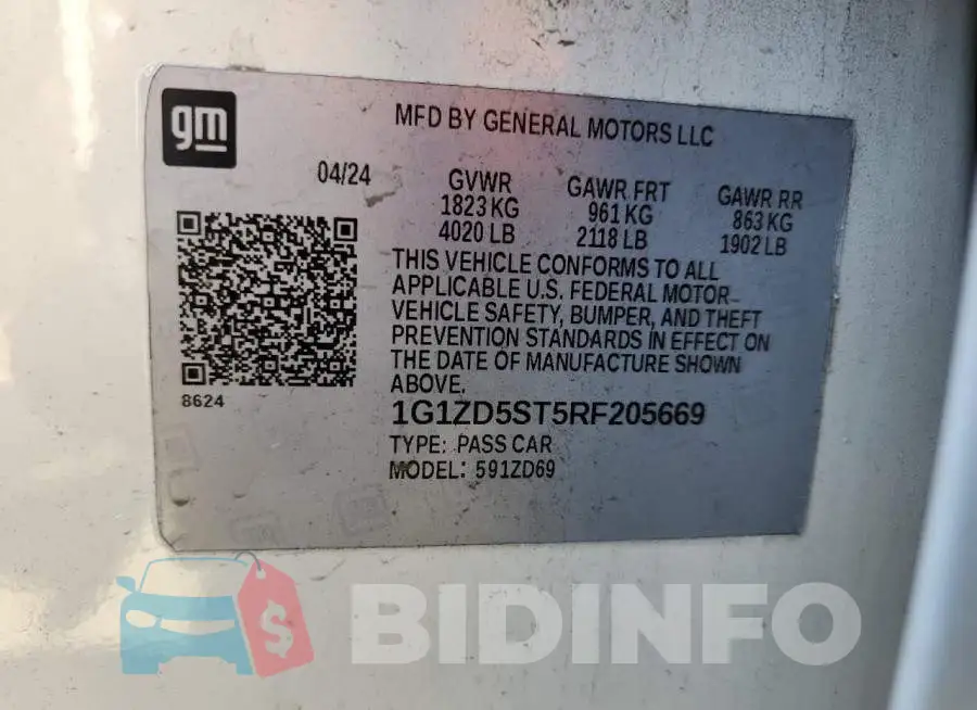 1G1ZD5ST5RF205669 Photo# 12