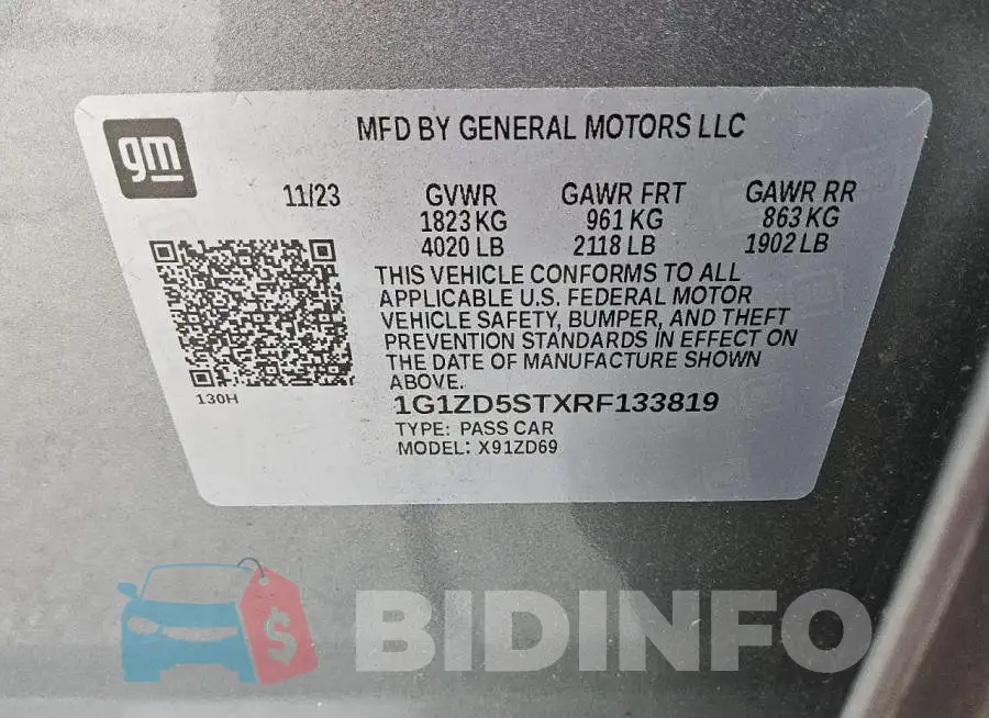 1G1ZD5STXRF133819 Photo# 12