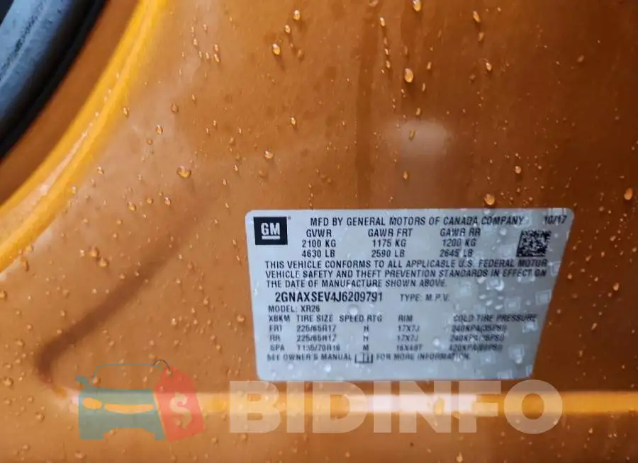 2GNAXSEV4J6209791 Photo# 13