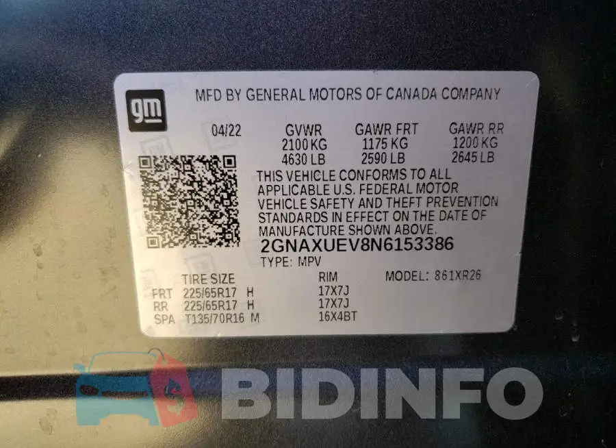 2GNAXUEV8N6153386 Photo# 14
