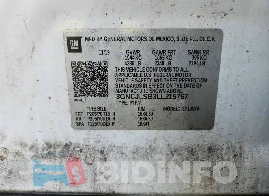 3GNCJLSB3LL215767 Photo# 13