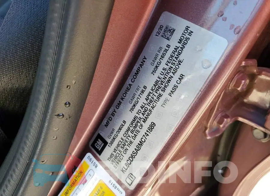 KL8CD6SA8MC741889 Photo# 12
