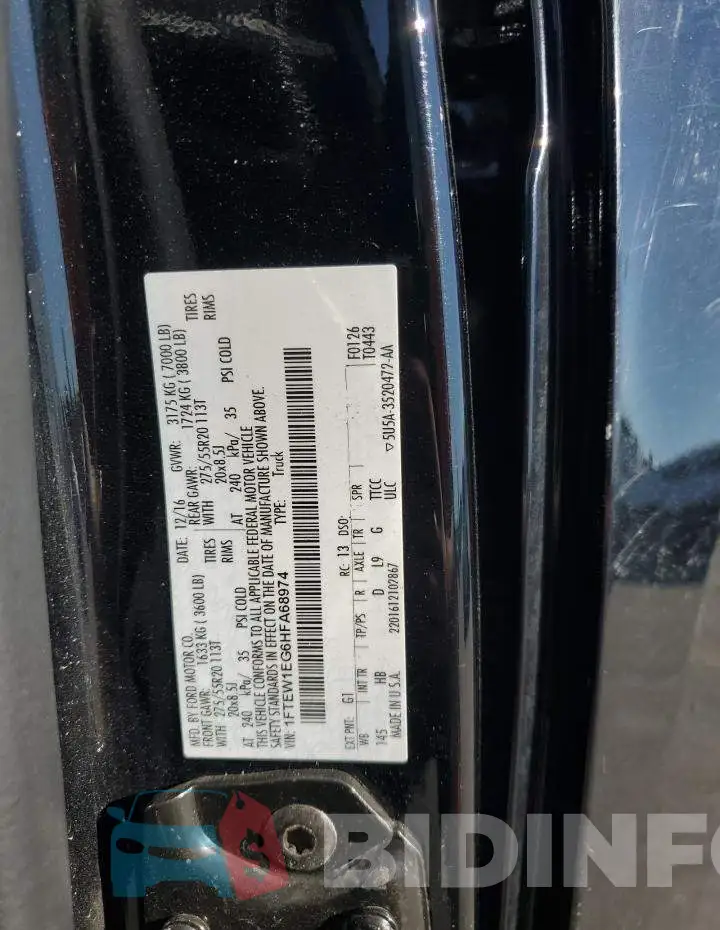 1FTEW1EG6HFA68974 Photo# 12