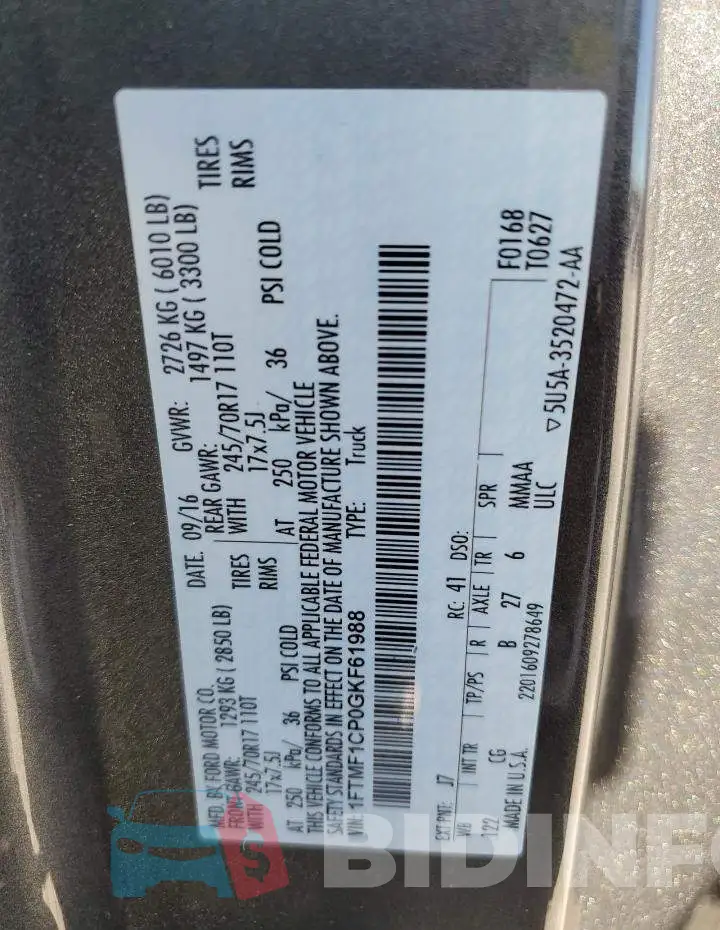 1FTMF1CP0GKF61988 Photo# 13