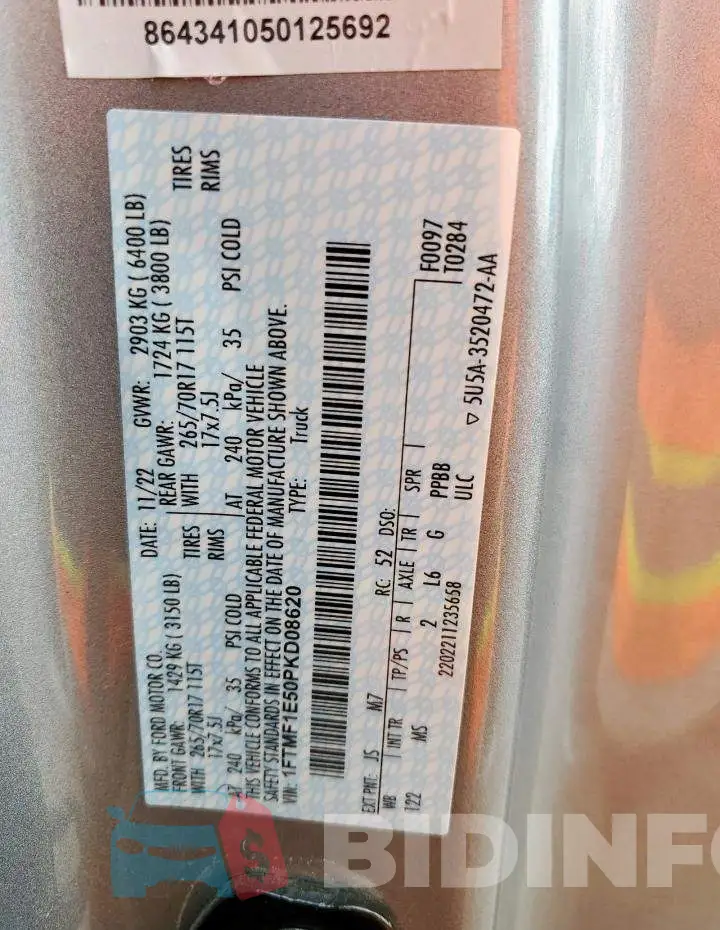 1FTMF1E50PKD08620 Photo# 12