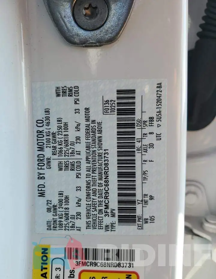 3FMCR9C68NRD83731 Photo# 13