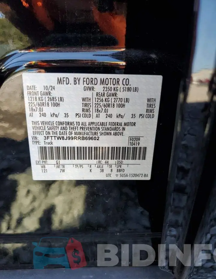 3FTTW8J99RRB69602 Photo# 12