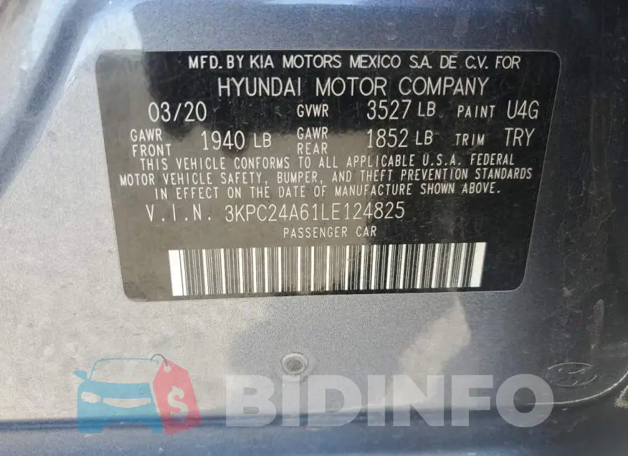3KPC24A61LE124825 Photo# 12