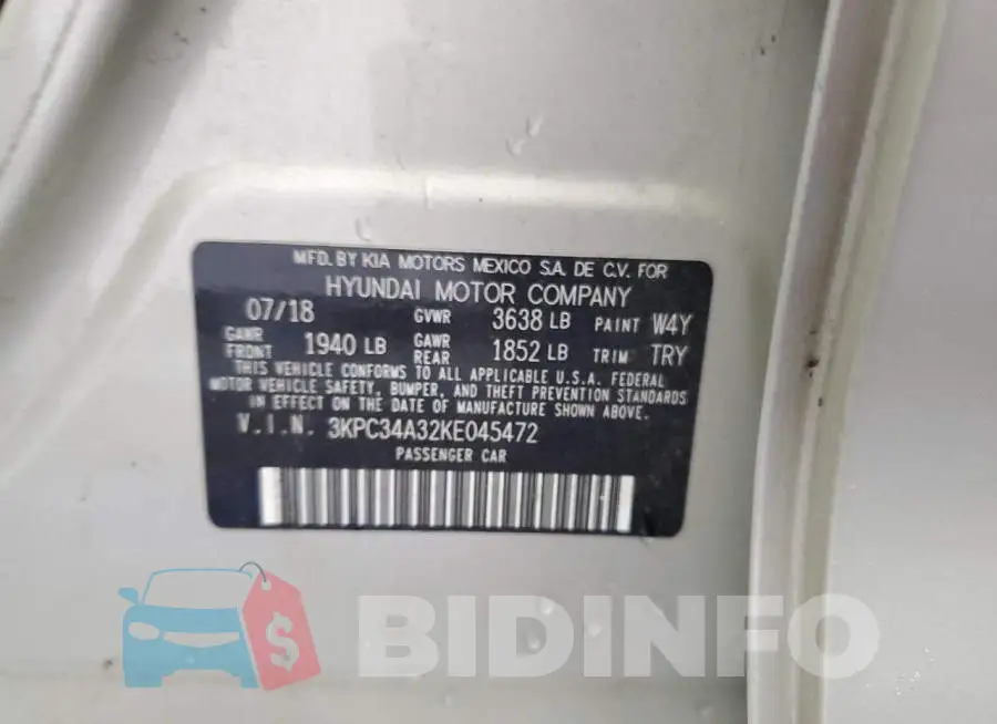 3KPC34A32KE045472 Photo# 12