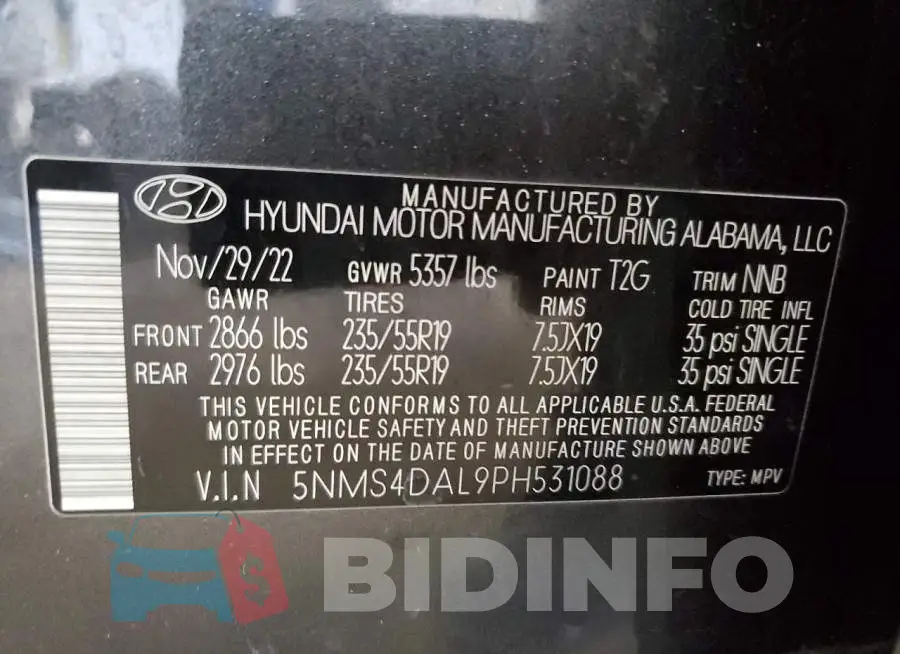5NMS4DAL9PH531088 Photo# 14