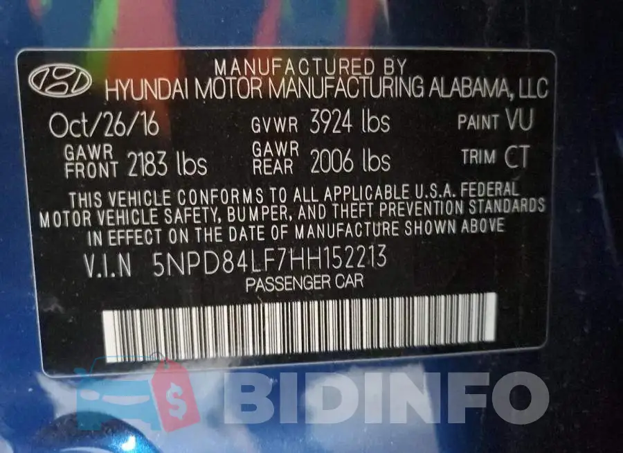5NPD84LF7HH152213 Photo# 12