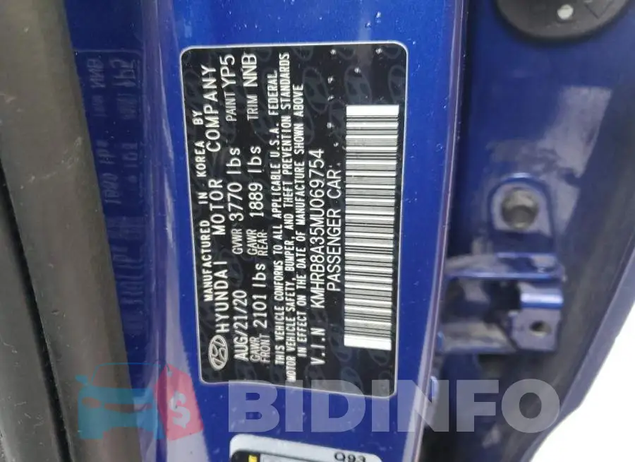 KMHRB8A35MU069754 Photo# 12