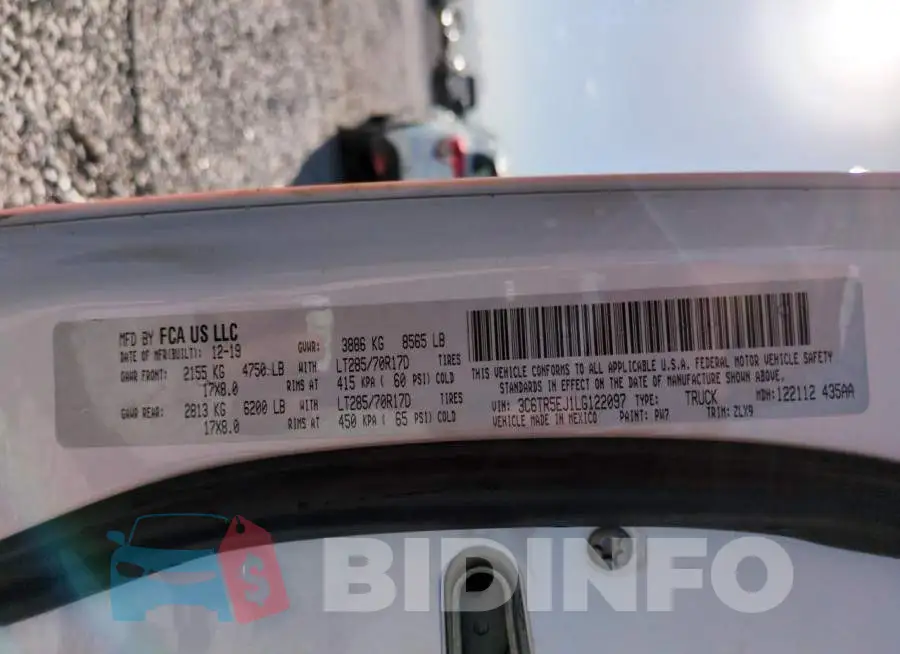 3C6TR5EJ1LG122097 Photo# 12