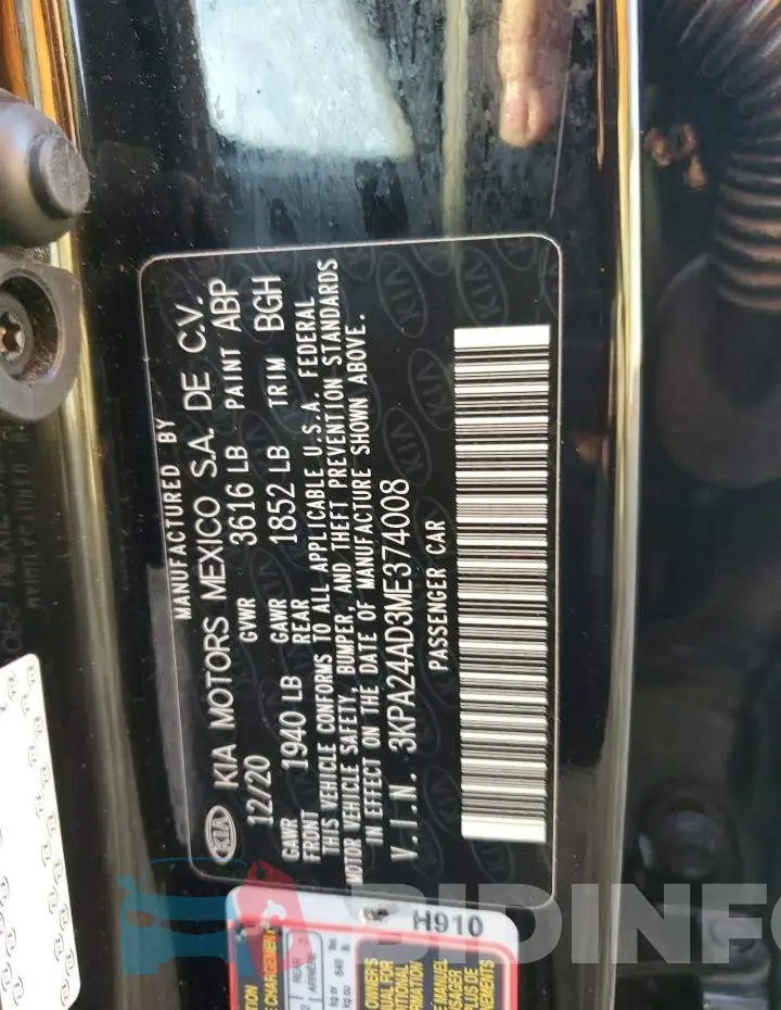 3KPA24AD3ME374008 Photo# 12