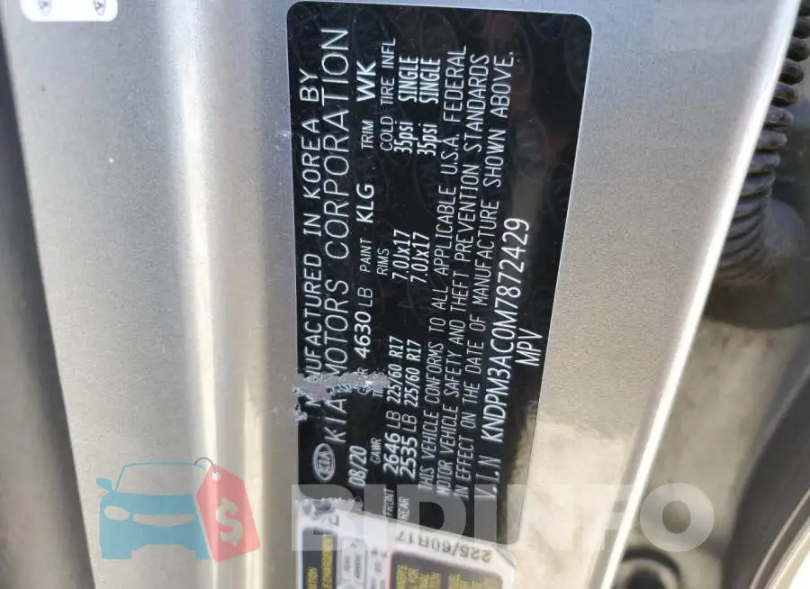 KNDPM3AC0M7872429 Photo# 14