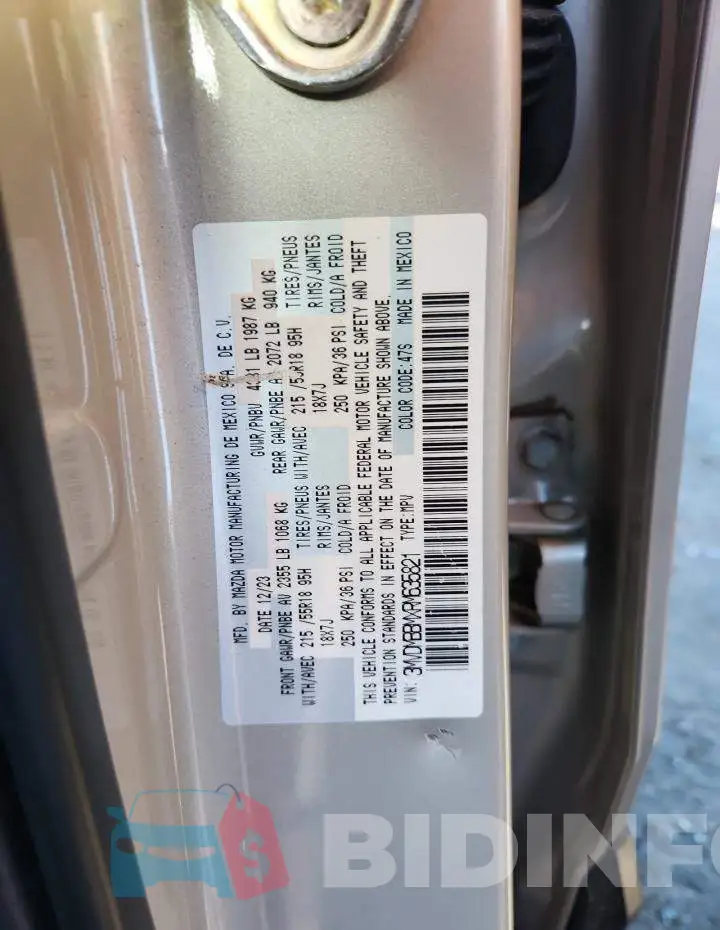 3MVDMBBMXRM635821 Photo# 12
