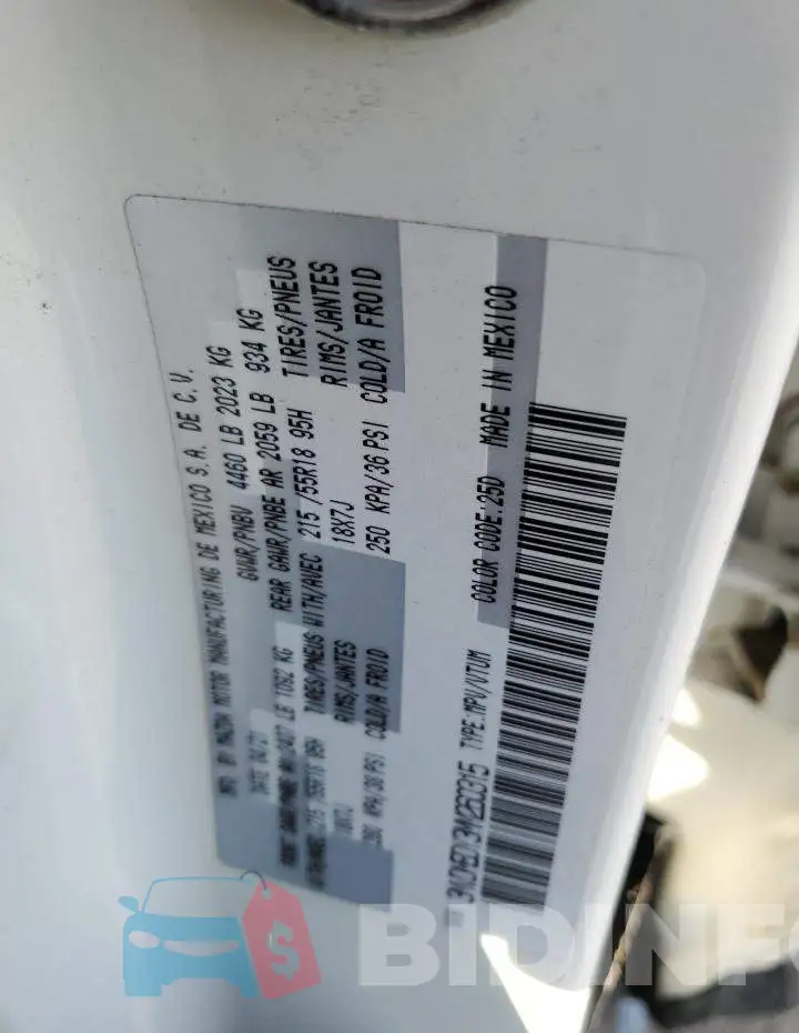 3MVDMBDY3MM260315 Photo# 12