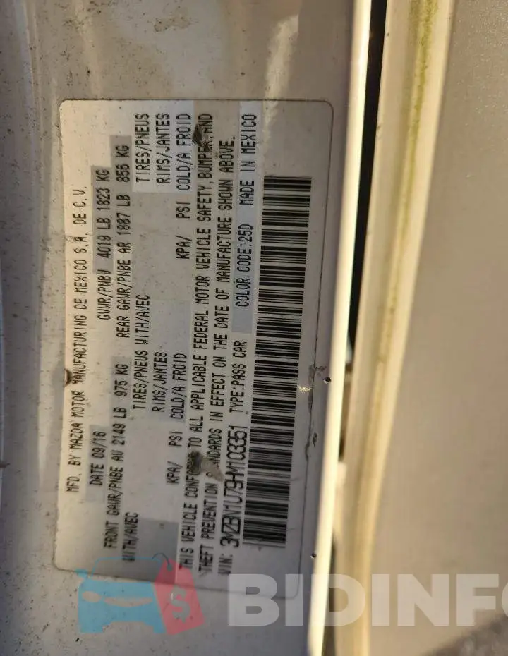 3MZBN1U79HM103351 Photo# 12