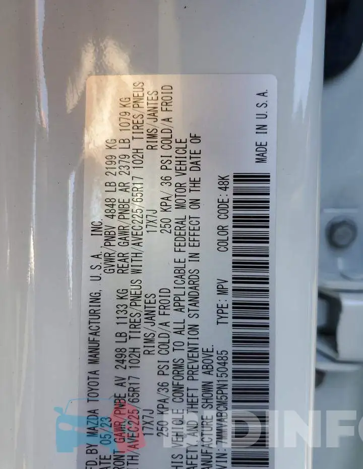 7MMVABCM5PN150485 Photo# 13