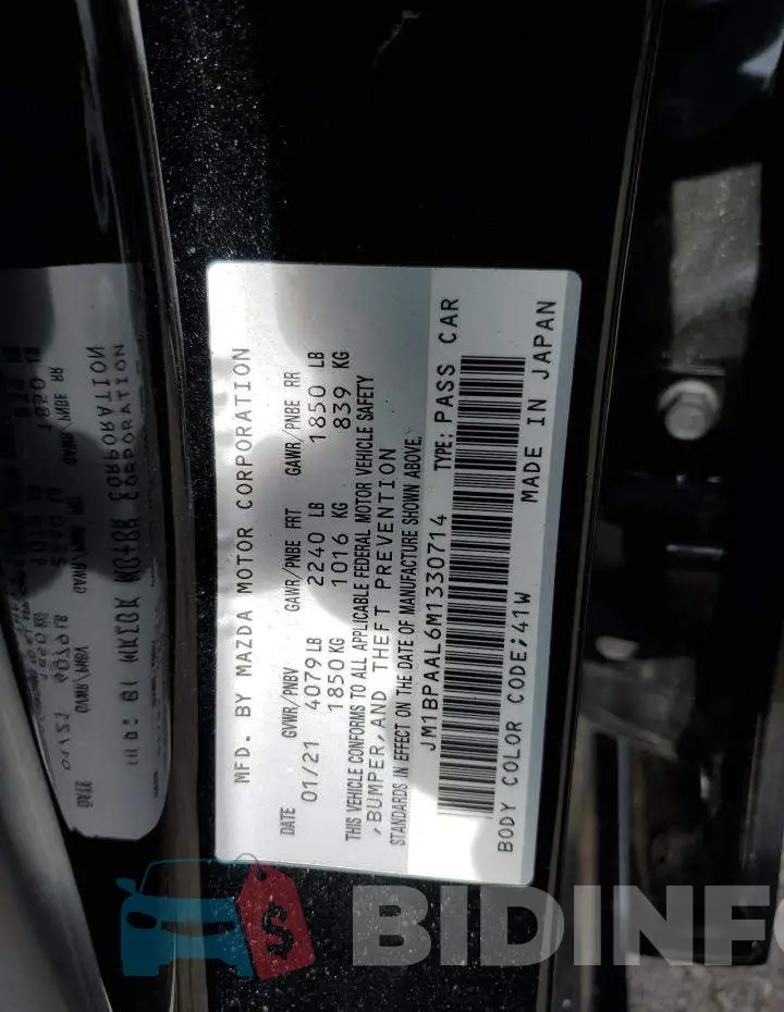 JM1BPAAL6M1330714 Photo# 12