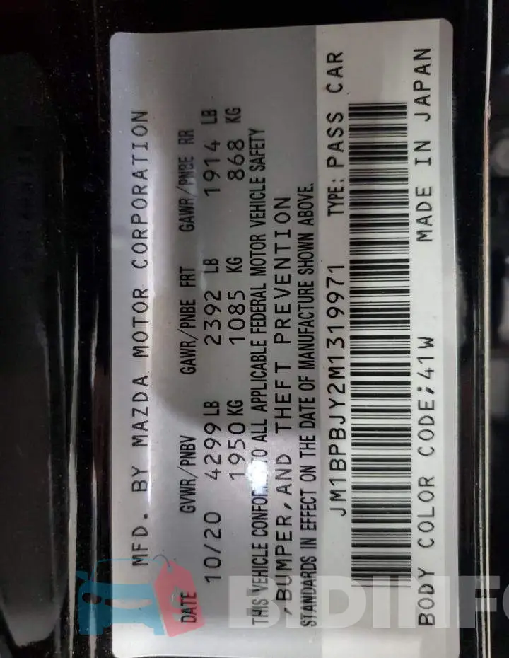 JM1BPBJY2M1319971 Photo# 12