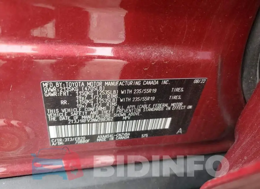 2T3J1RFV3NW298362 Photo# 13