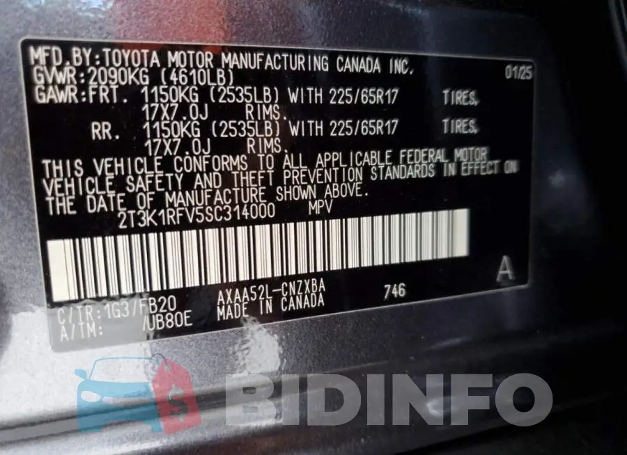 2T3K1RFV5SC314000 Photo# 13