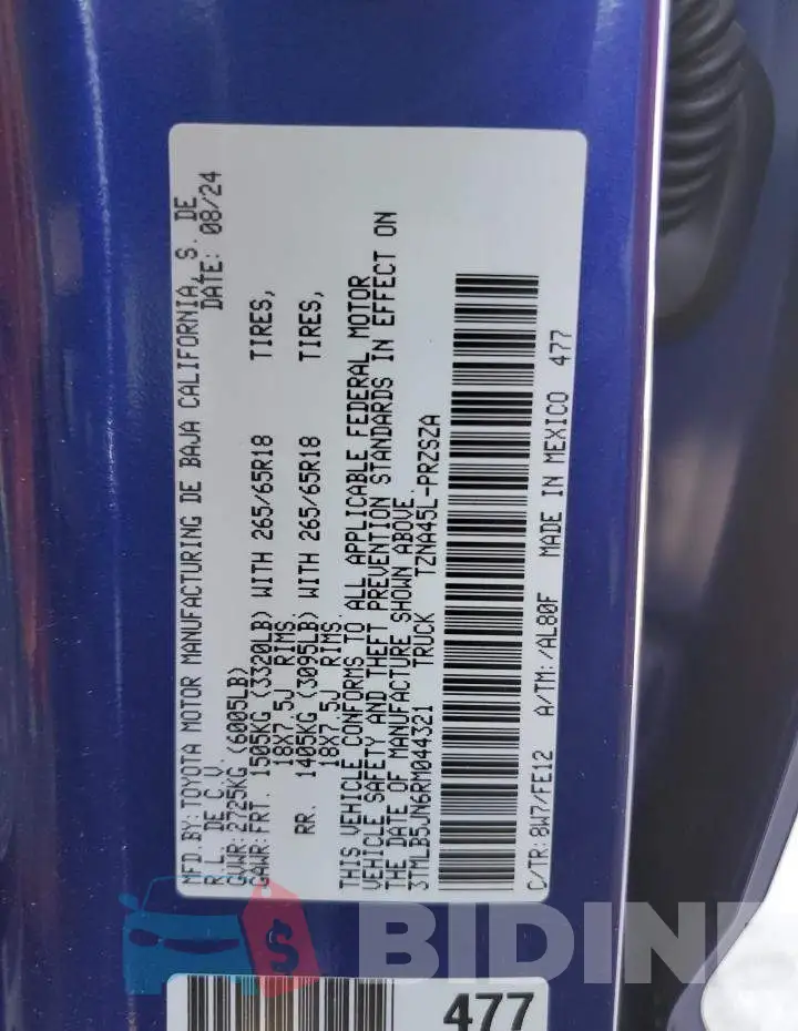 3TMLB5JN6RM044321 Photo# 12